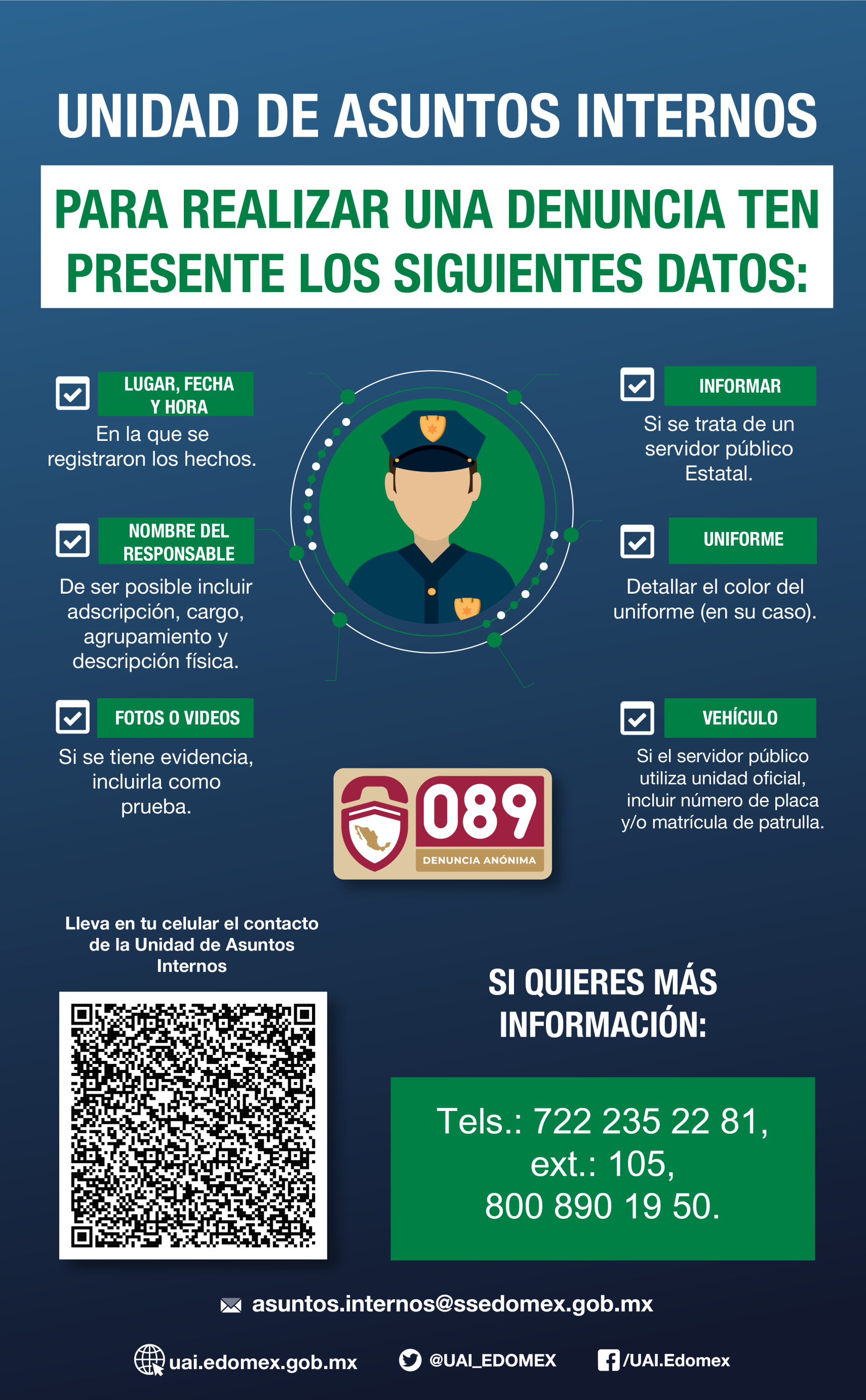 asuntos internos de la secretaría de seguridad estado de mexico