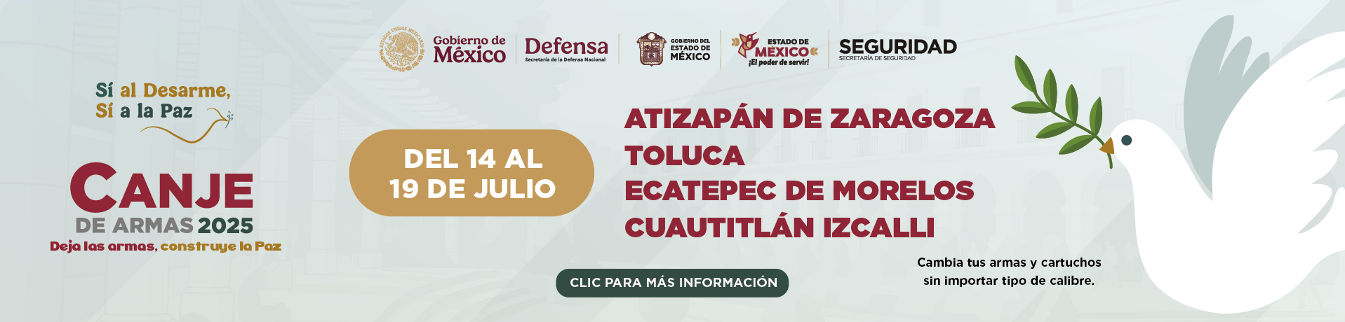 Canje de armas Edoméx