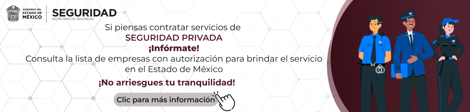 información seguridad privada estado de mexico