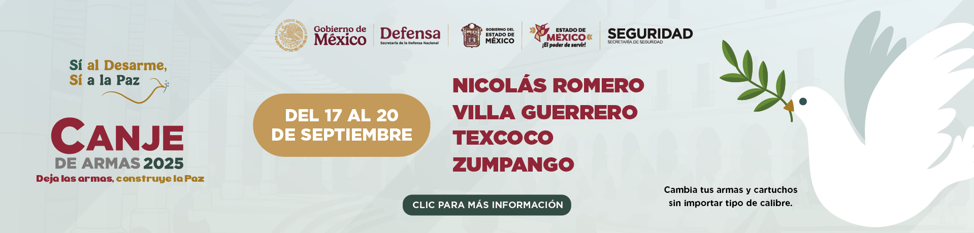 Canje de armas Edoméx