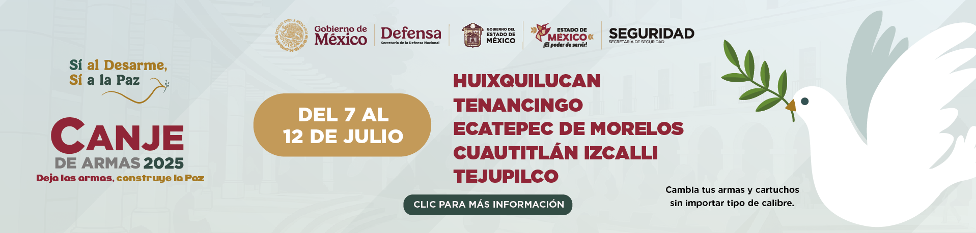 Canje de armas Edoméx